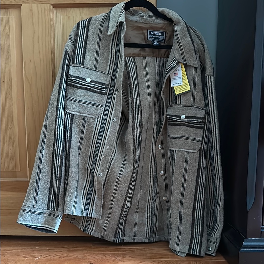 Rothco Tan and Black Lightweight Shirt Jacket